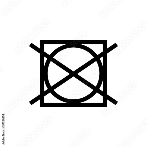 laundry symbol icon (Do not tumble dry ) 