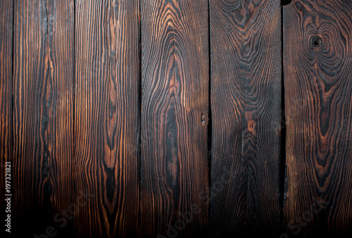 top view of dark wooden planks