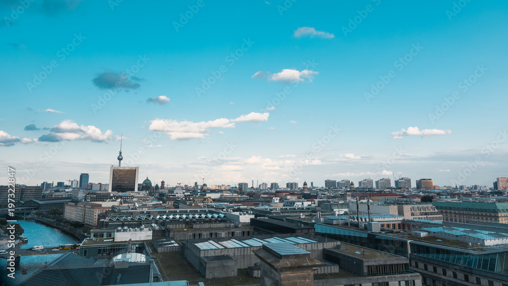Berlin skyline panoramic view 