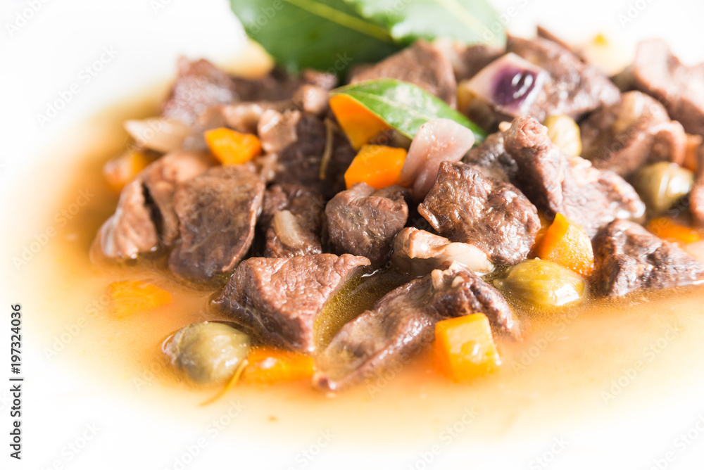 Stufato di fegato di maiale, Stewed Pork Offal Stufato di fegato di maiale, Stewed Pork Offal