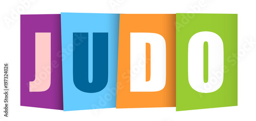 JUDO COLOURFUL LETTERS ICON