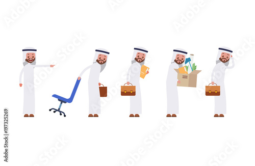 Angry boss dismisses employees. takes away the ch