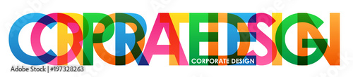 CORPORATE DESIGN Colourful Letters Icon