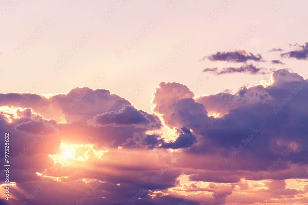 Fototapeta premium Picturesque sunset sky, background