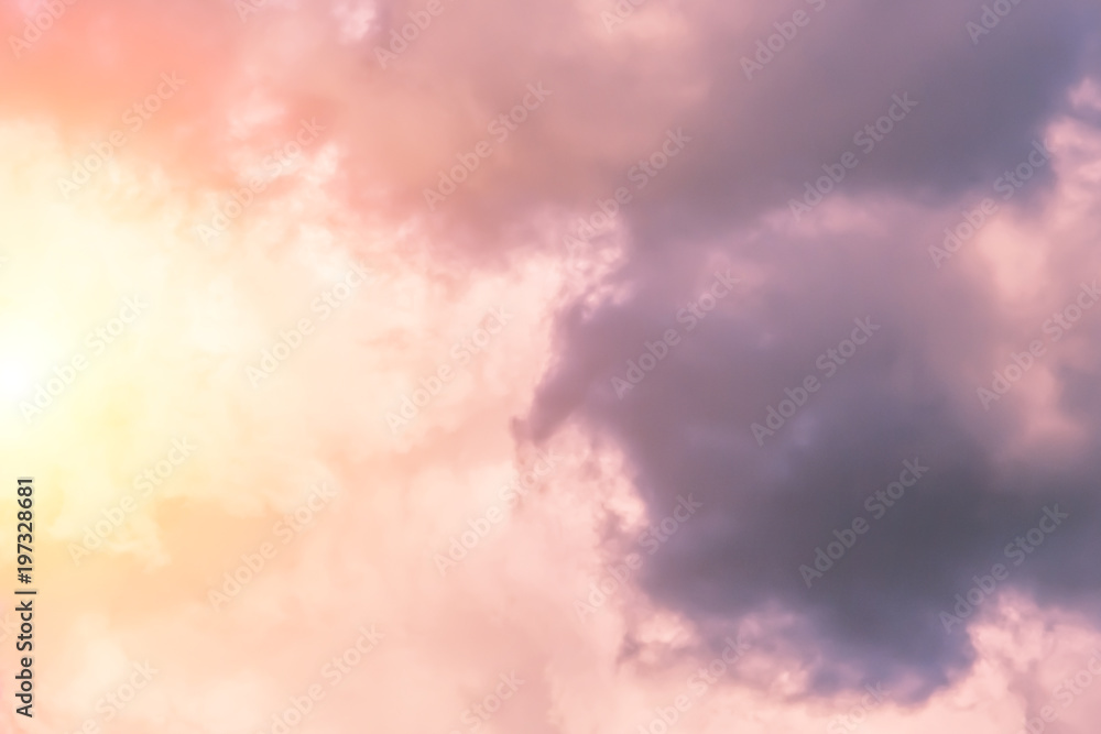 Fototapeta premium Beautiful sunset sky, background
