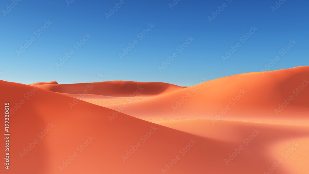 Wüstenpanorama mit Sanddünen