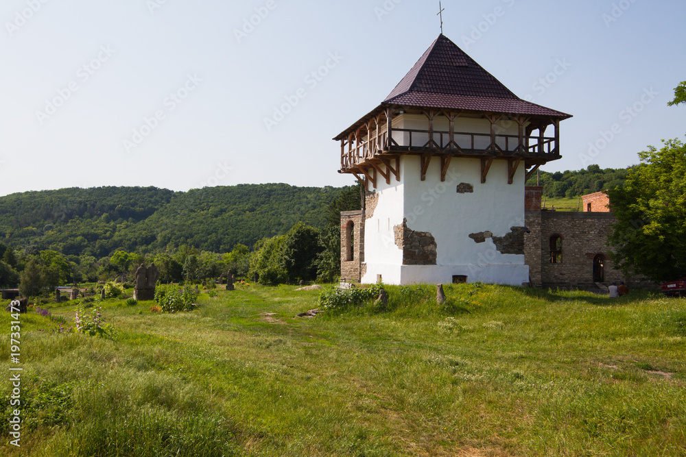 State historical and cultural reserve Busha. Stone Tower XVI-XVII centuries. Ukraine State historical and cultural reserve Busha. Stone Tower XVI-XVII centuries. Ukraine