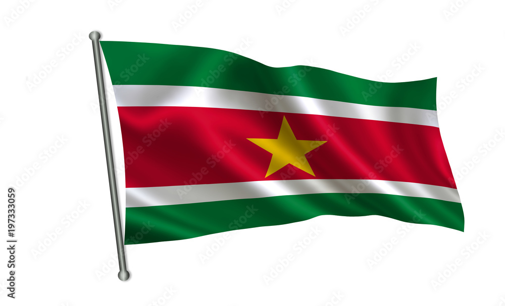 Suriname flag. A series of
Suriname flag. A series of