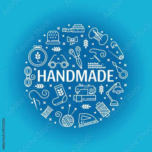 Vector Hand made icons set