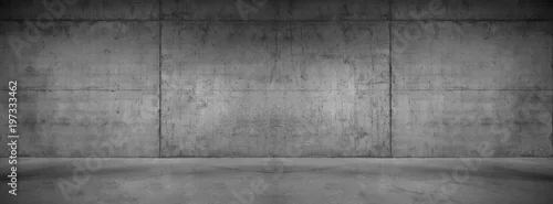 Obraz  z motywem Wide concrete background wall texture for composing