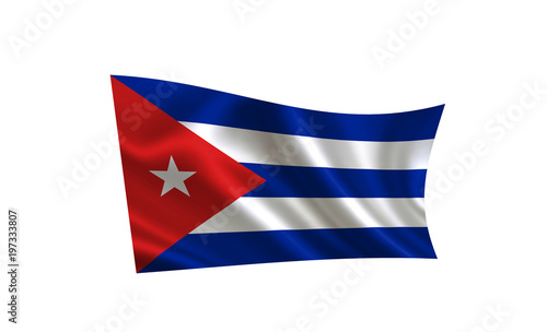 Cuba flag. A series of "Flags of the world." ( The country - Cuba flag )