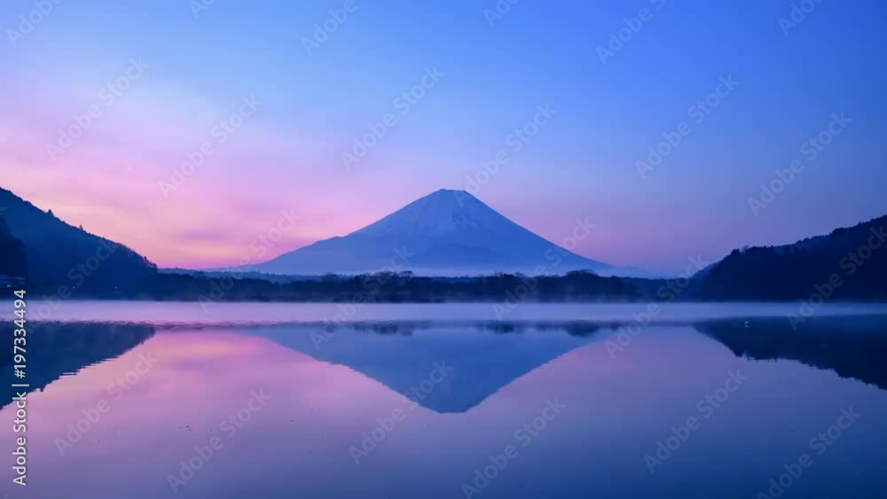 夜明けの富士山 夜明けの富士山