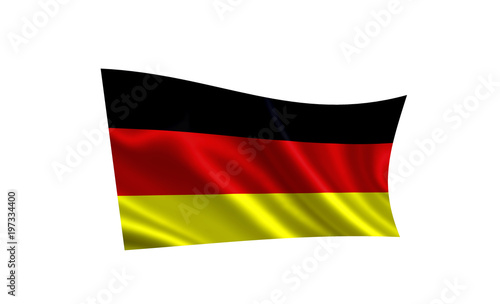 Germany flag . A series of  Flags of the world.    The country - Germany flag  