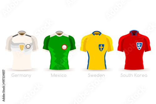 Russia 2018 World Cup Group F Jersey Set