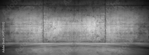 Panel kuchenny z motywem Moderne Betonmauer Hintergrund Textur Graue breite Steinwand mit Boden