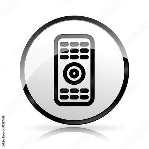 remote control icon on white background