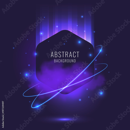 Abstract background with dynamic particles.