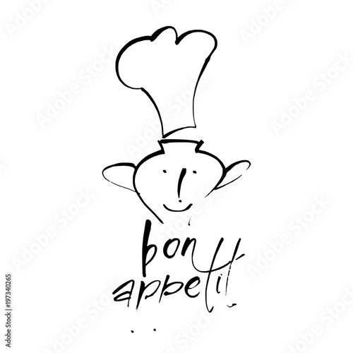 bon appetit lettering template