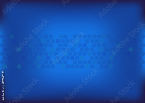 Abstract blue background. Mesh gradient background with dark frame. Blurred Blue Template, blank. A4 Vector AI10