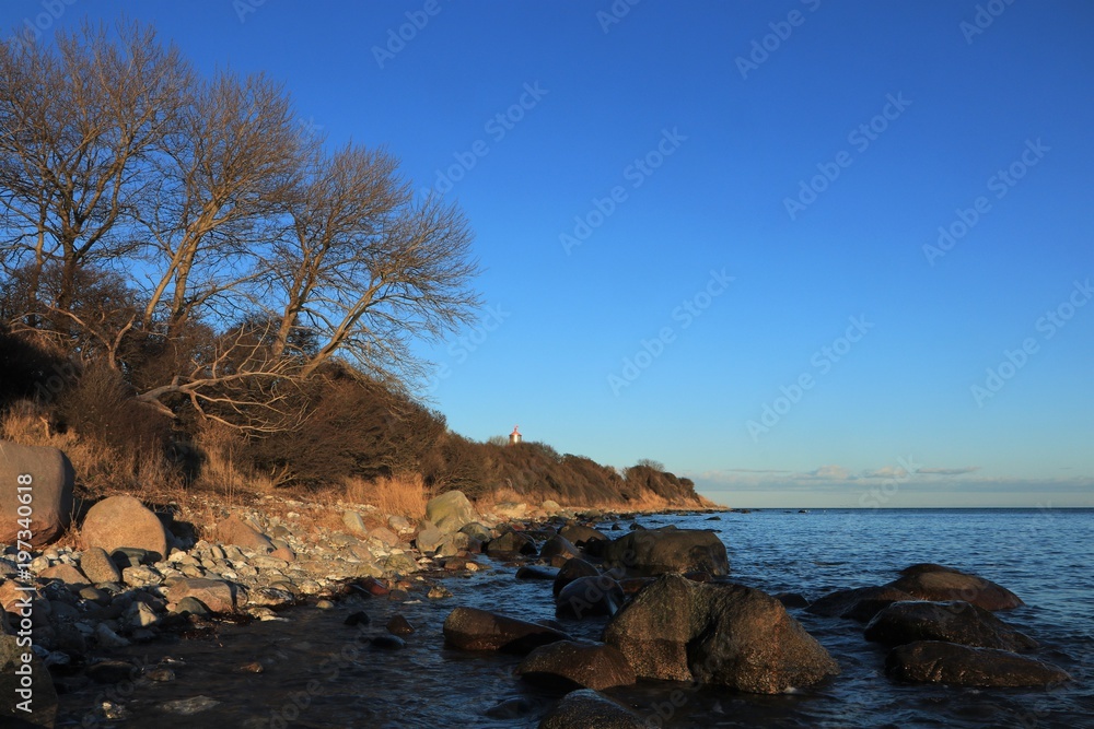 malerische Küste bei Staberhuk auf der Insel Fehmarn