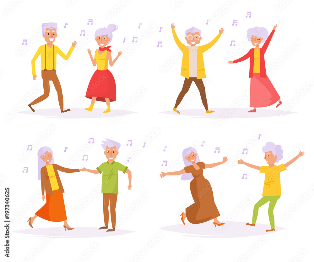 Old people dancing.