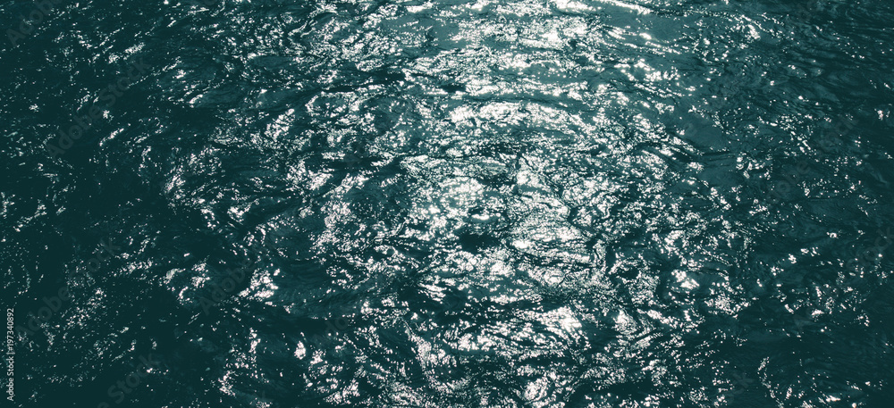 Obraz premium Abstract blue water for banner background