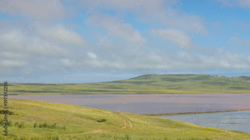 Russia, time lapse. The movement of clouds in the spring in the steppe part of the Crimea peninsula at Cape Opuk.
Russia, time lapse. The movement of clouds in the spring in the steppe part of the Crimea peninsula at Cape Opuk.