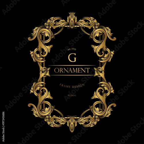 Luxury Frame with Gold Ornament