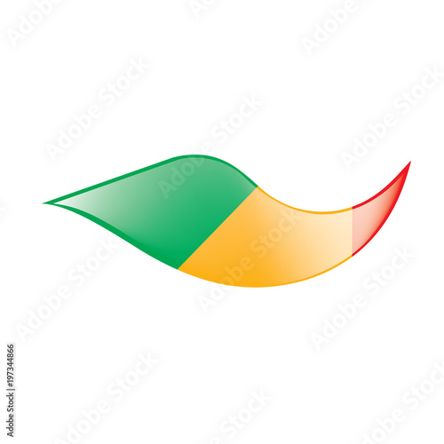 Mali flag. Vector