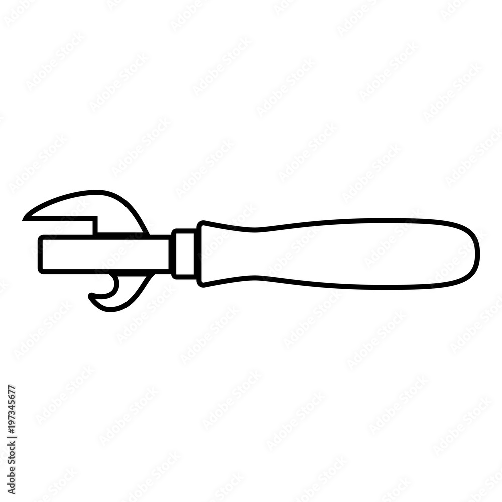 Retro opener or retro Swiss knife icon black color illustration flat style simple image Retro opener or retro Swiss knife icon black color illustration flat style simple image