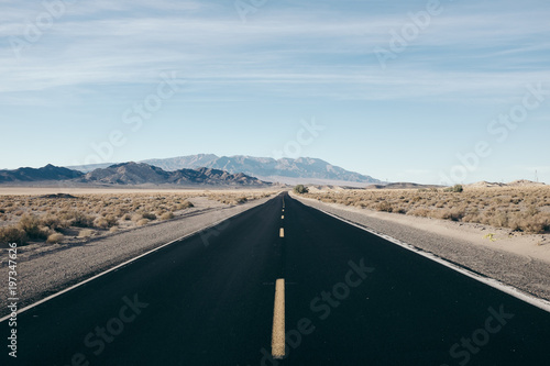 Street through Desert Valley 