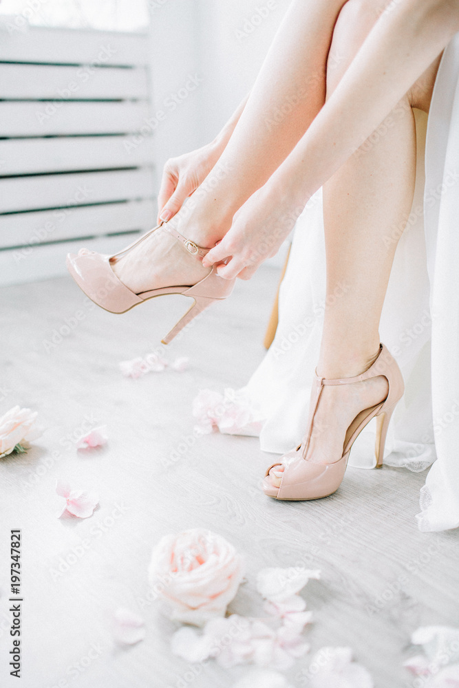 Bright Yellow High Heels, White Cow Print White Brown Best 3 inch Women's  Heel Shoes | Heidikimurart Limited