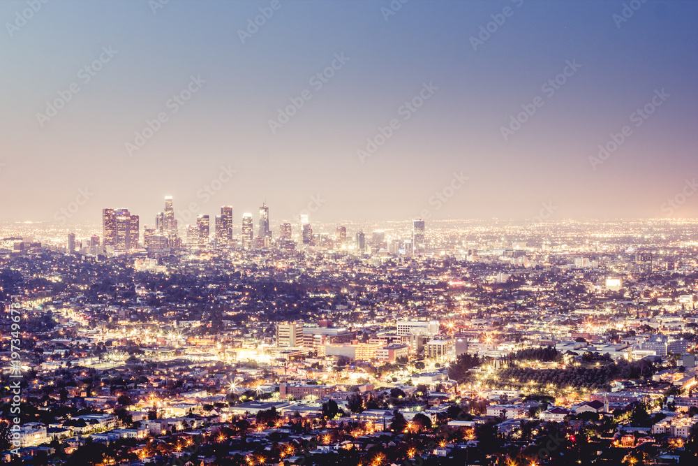 Fototapeta premium Los Angeles Skyline 