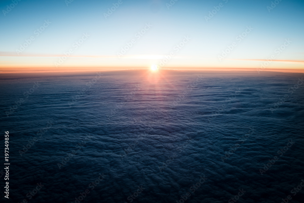 Sonnenuntergang in 11.000m