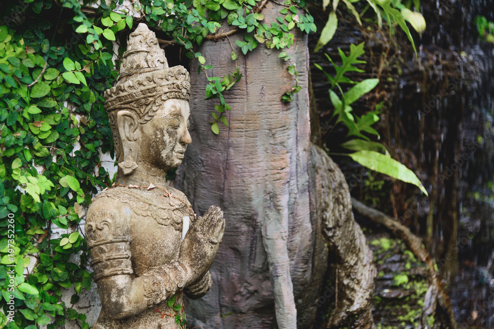 buddhism for statues or models of the buddha portrait with soft-focus and over light in the background buddhism for statues or models of the buddha portrait with soft-focus and over light in the background