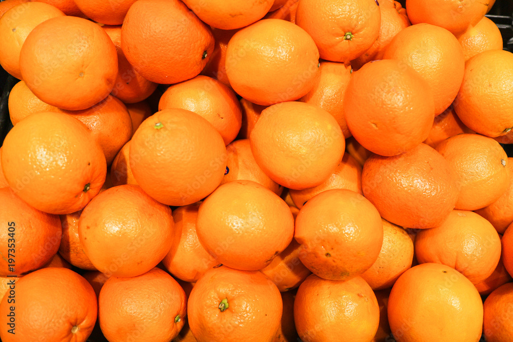 Close up group of mandarin oranges in the market Close up group of mandarin oranges in the market