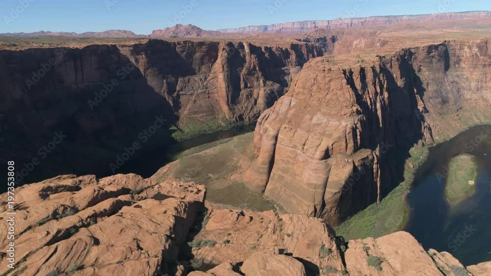 Aerial view of the Horseshoe Bend Aerial view of the Horseshoe Bend