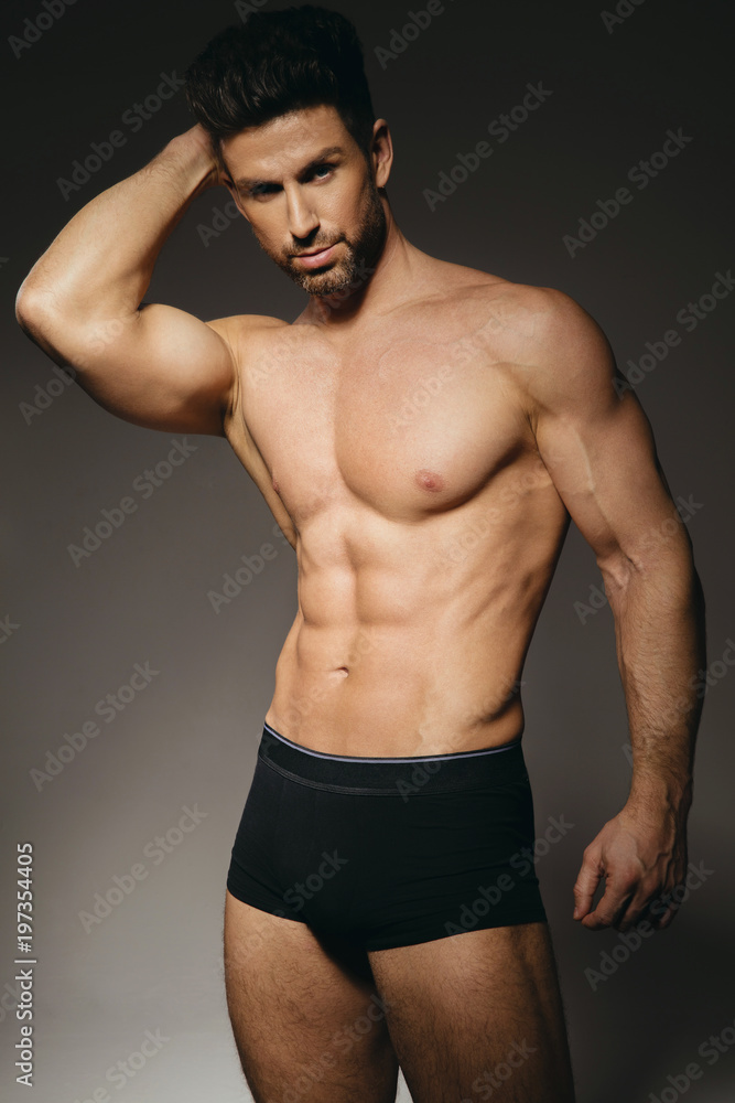 Fitness model posing in underwear Fitness model posing in underwear