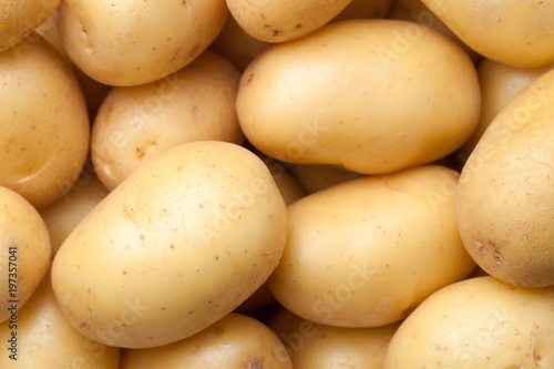 Raw Potatoes Background