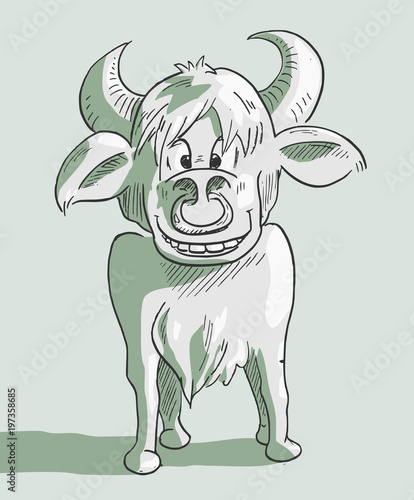 Stier vector illustratie