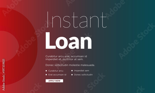 Instant Loan Poster Template Text Box Design With Apply Button