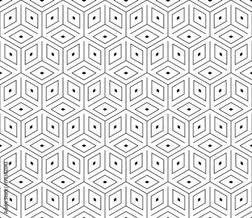 Vector seamless geometric pattern. Classic Chinese ancient fully editable ornament