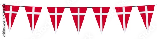 Banner. Garlands, pennants. Denmark 
