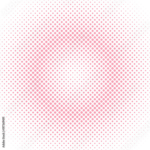 Abstract geometric halftone dot pattern background - vector design from circles