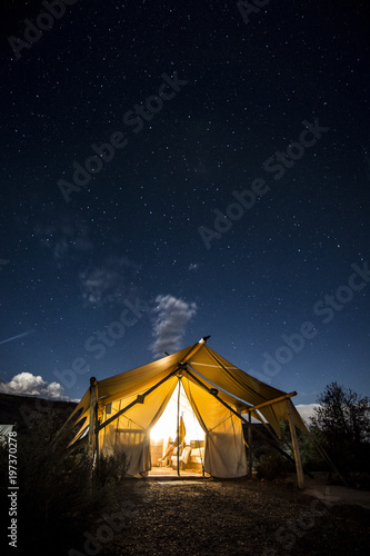 Camping under the stars in Utah