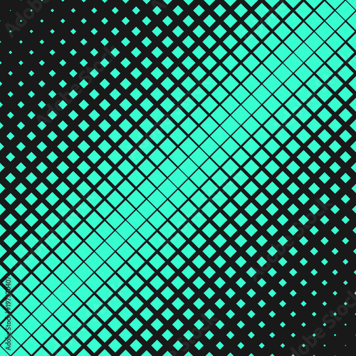 Halftone diagonal square background pattern template - abstract vector graphic