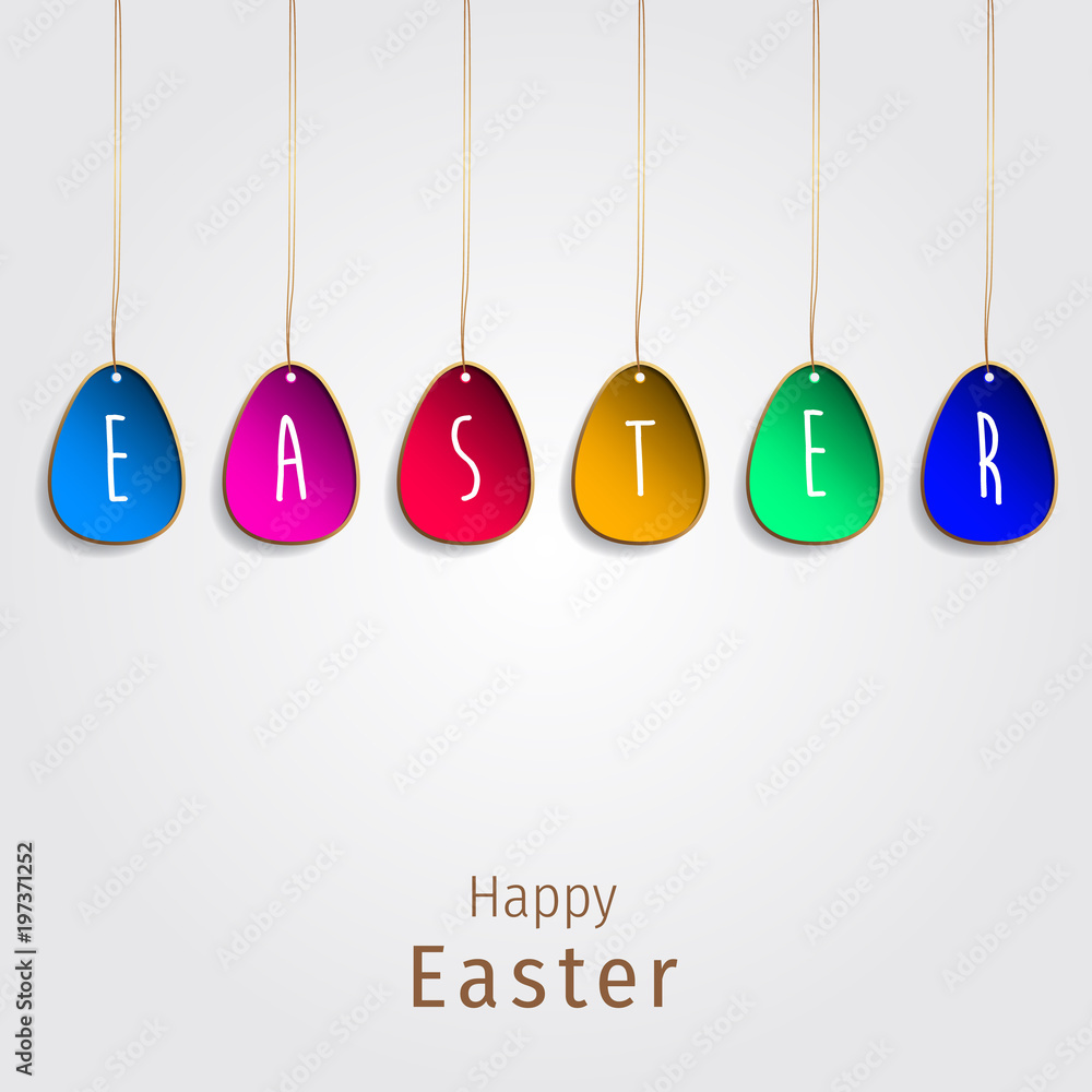Happy easter image vector. Modern happy Easter background with golden eggs. Template Easter greeting card, vector. Happy easter image vector. Modern happy Easter background with golden eggs. Template Easter greeting card, vector.