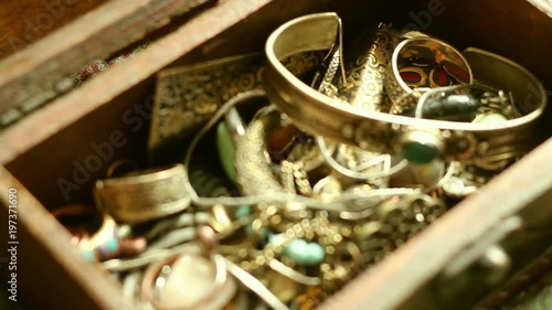 Focusing inside a treasure chest. 