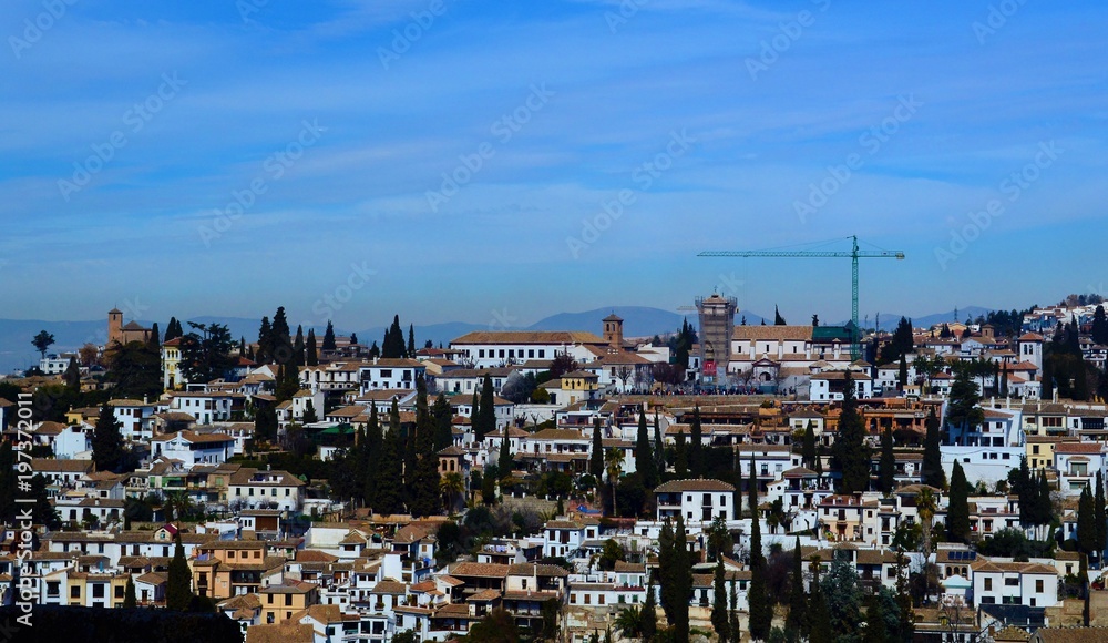 An image from the city of Granada in Southern Spain.