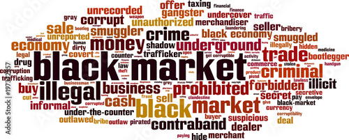 Black market word cloud